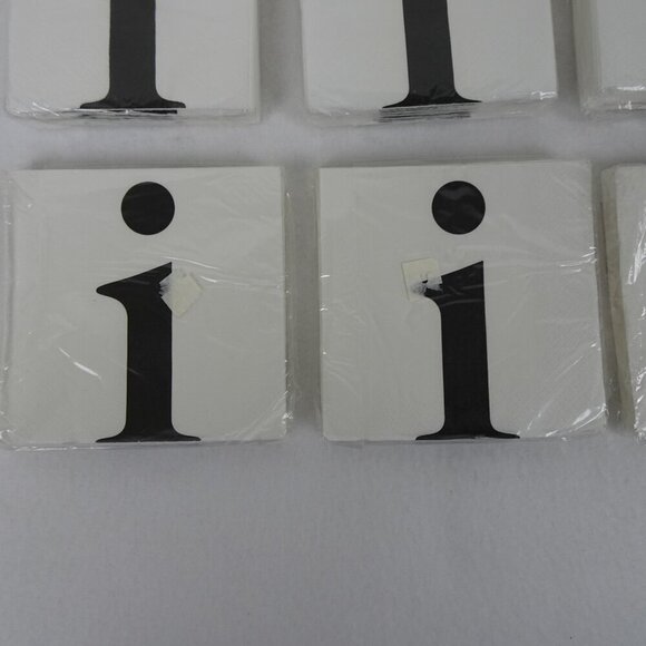 Paper Napkins & Guest Towels Letter I Monogram Unopened Party Cocktail "i" - Picture 5 of 9